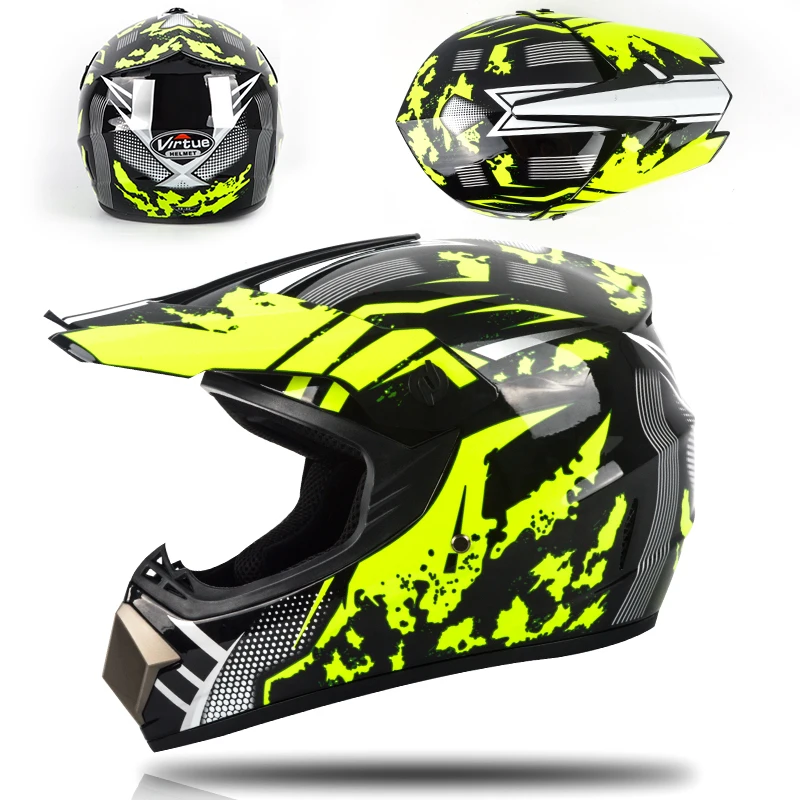 Профессиональный Гоночный Кроссовый шлем hors route Casque Moto Capacete Moto Casco внедорожный мультяшный детский мотоциклетный шлем - Цвет: Слоновая кость