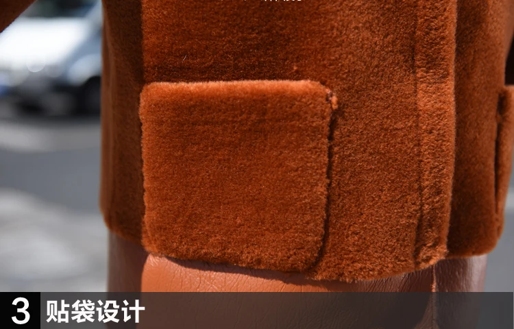 Натуральная шерсть шуба женская одежда короткая осенне-зимняя куртка женская Корейская куртка из натурального меха женские меховые пальто Y0003 KJ3131