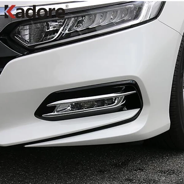 Для Honda Accord 2018 2019 2020 ABS Хромированная передняя противотуманная фара крышка