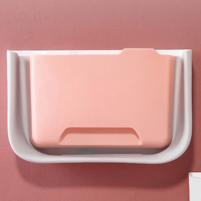 Folding Hanging Trash Can Garbage Waste Bin Wall Mounted Kitchen Cabinet Holder FAS6