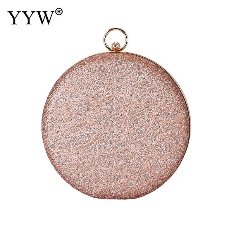 red YYW круглая Сумка-клатч с геометрическим узором Милая женская сумка женская модная Серебристая мини-сумочка для девочек маленькая сумочка вечерняя сумочка Clutch2019 - Цвет: red