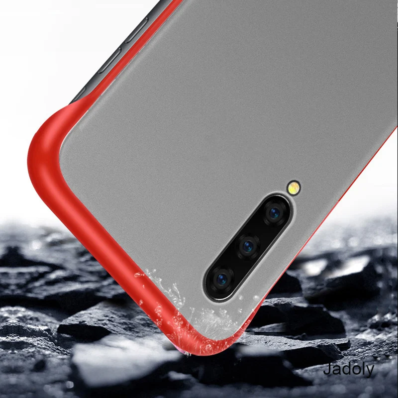 Frameless Transparent Matte Hard Phone Case For Huawei Honor 9X Pro Case Honor 9X Pro Back Cover With Finger Ring Lanyard