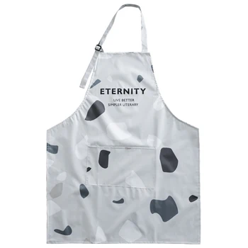 

Nordic PVC Apron Waterproof and Oil-Proof Apron Female Chef Adjustable Baking Accessories Commercial Restaurant