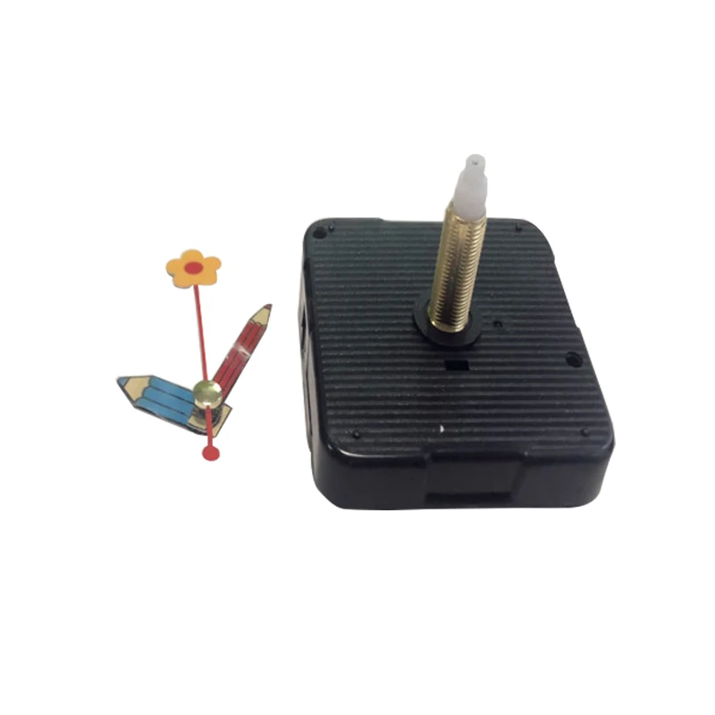 

10 sets Cute alarm clock Creative Silent Retro Quartz Clock Movement Black Hands Mechanism Parts DIY
