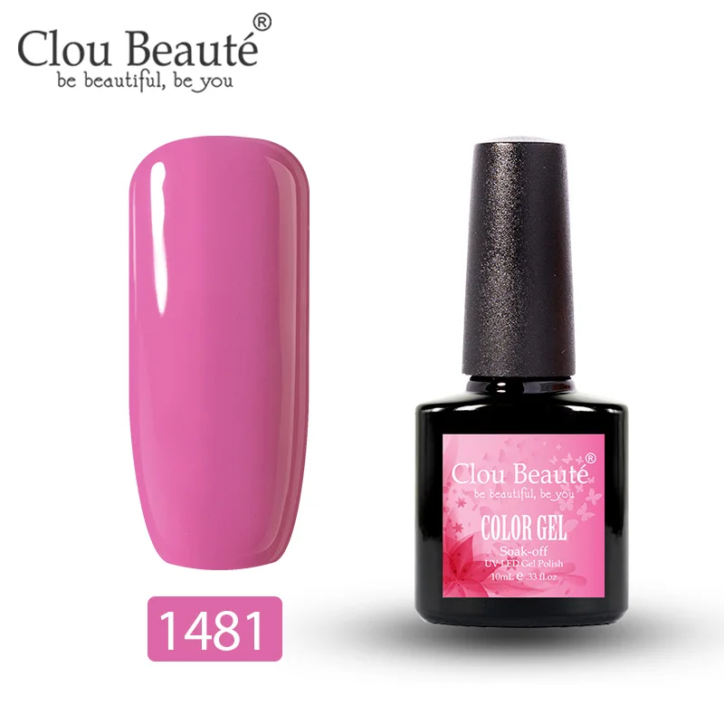 Clou Beaute 179 цветов Гель-лак для ногтей 10 мл УФ маникюр Дизайн полуперманентные Лаки дизайн ногтей гель Украшение Лак - Цвет: 1481