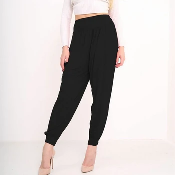

Women Casual Loose Ankle Length Harem Pants Lady Spring Autumn Solid High Waist Sport Trousers Long Pants