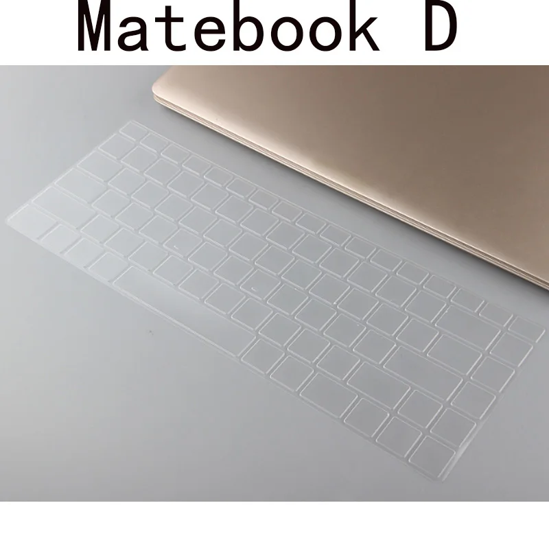 Чехол для клавиатуры ноутбука HUAWEI MateBook D PL W29 MRC W60 15 6 дюйма силиконовый пылезащитный чехол Прозрачная