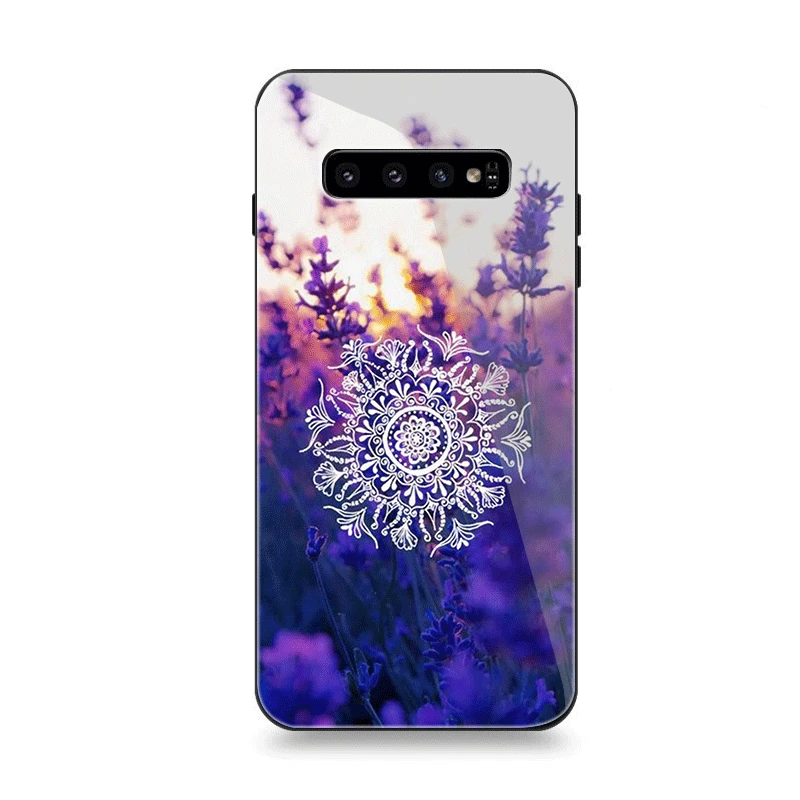 Чехол для телефона Стекло для samsung A70 A50 A30 A40 A20 A60 A10 S7 край S8 S9 S10 плюс Чехол Красота цветок детка печати
