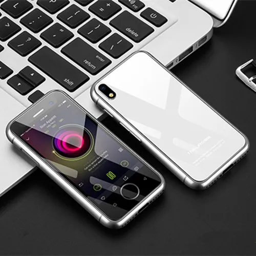Серебристый Melrose S9 плюс мини смартфон ультра тонкий сотовый телефон с Android 7,0 2,45 дюймов MT6737 4 ядра с 4 аппарат не привязан к оператору сотовой связи gps Google Play - Цвет: Серебристый