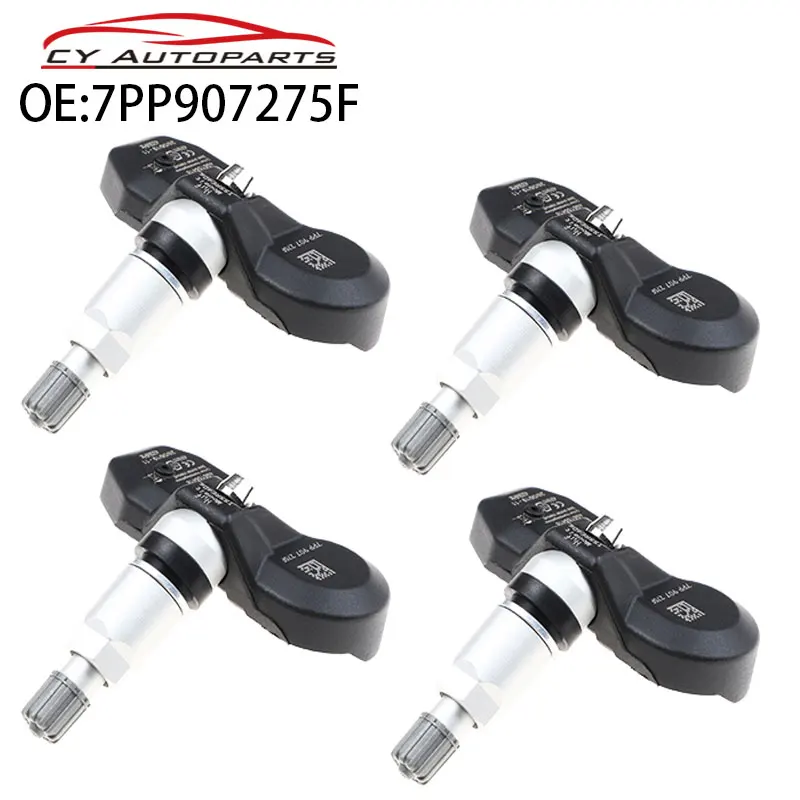 4PCS New TPMS Tire Pressure Monitor System Sensor For Audi A4 A6 A8 Q7 R8 Volkswagen 7PP907275F 7PP-907-275F 433MHz | Автомобили и