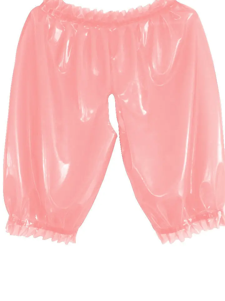 

New Latex 100% Rubber Sexy Gummi Pink Erotic Boxer Shorts Briefs Size XXS-XXL