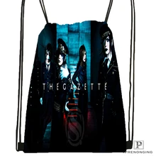 Custom the Gazette by Fxrence походная сумка на шнурке для мужчин и женщин милый рюкзак дети ранец(черная спина) 31x40 см#180531-01-39