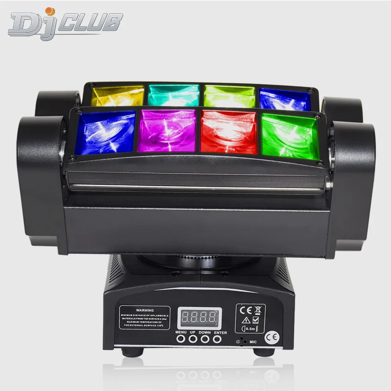 Мини 8X10W паук светодиодный движущийся головной светильник Dj для ночного клуба |