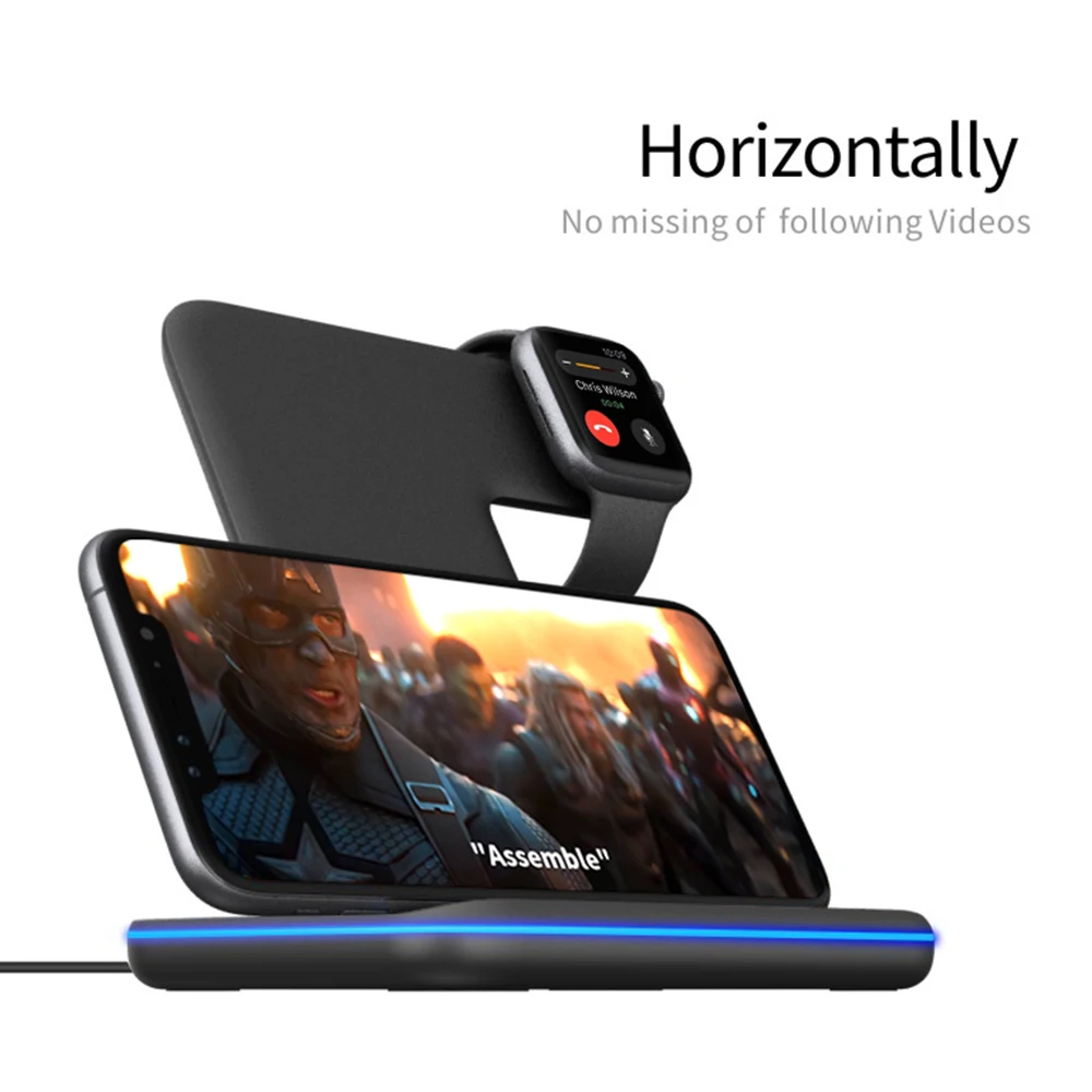 3 in 1 Wireless Charger Stand Applicable for Apple Mobile Phone Watch Android Headphones China for 15W Fast Work for iPhone XR