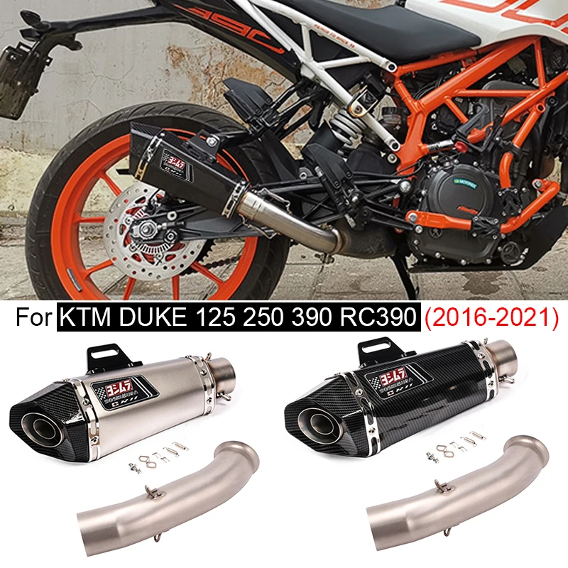 Motorcycle Exhaust Full System For Ktm Rc390 Duke 390 Duke 125 Duke 250 2016 2017 2018 2019 2020 2021year Rc 390 With Db Killer Aliexpress