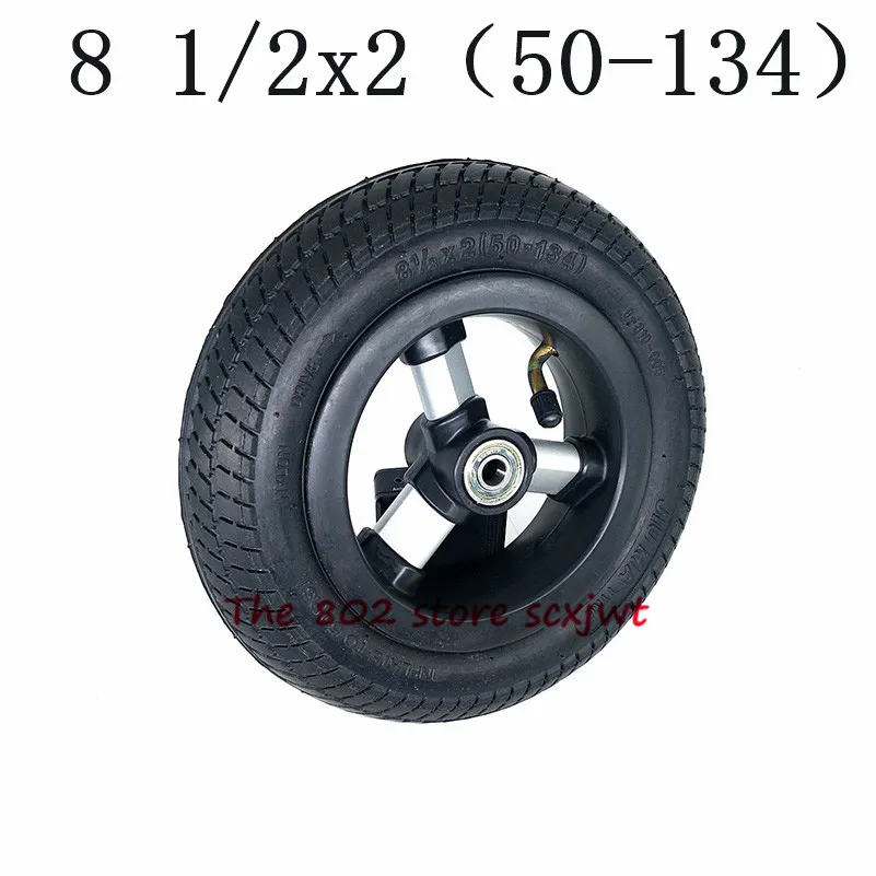 Lightning Delivery 8 1/2*2 Baby Carriage Air Tire 8 1 / 2x2(50-134) Pneumatic Inner and Outer Tire Set Hub