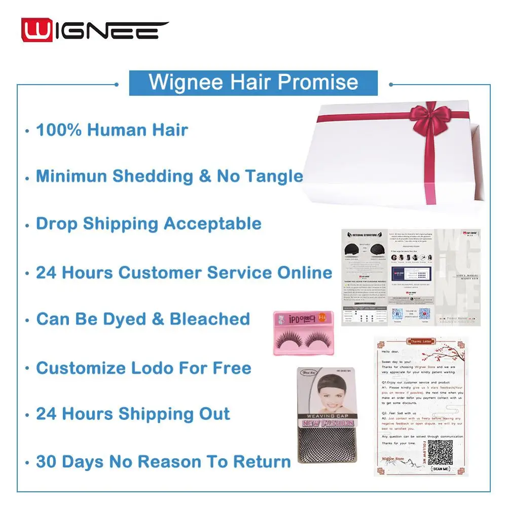 Парик Wignee из кудрявых человеческих волос на сетке для черных женщин 150% плотность