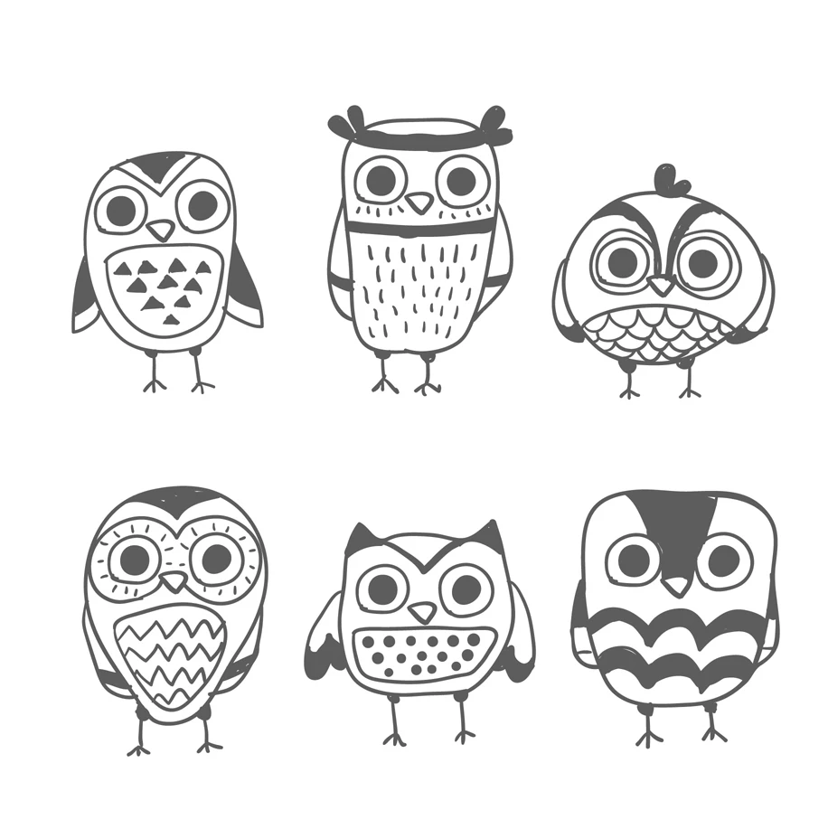 

AZSG Various Funny Owls Clear Stamps For DIY Scrapbooking Decorative Card making Craft Fun Decoration Supplies 13*13cm
