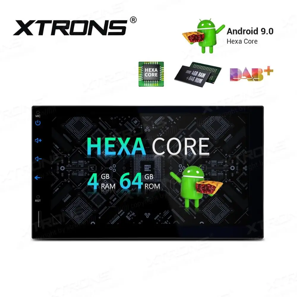 

7" Android 9.0 OS Double Din Car Multimedia 2 Din Car Navigation GPS Two Din Autoradio with Car Battery Voltage Display Support