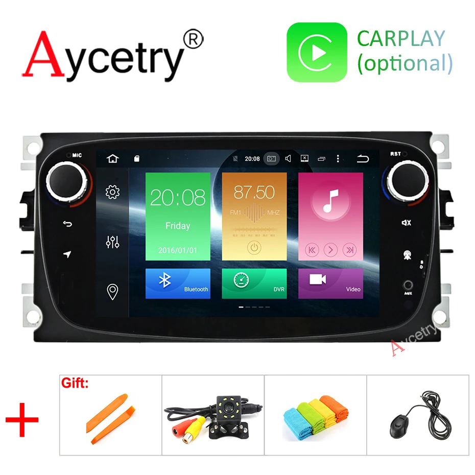 

DSP IPS For FORD/Focus/S-MAX/Mondeo/C-MAX/Galaxy Car Multimedia Player Android 9.0 GPS navigation no dvd 2 din car radio obd2 FM