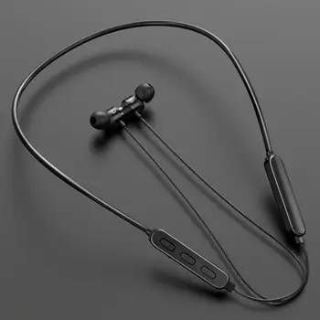 

Hanging Neck Bluetooth 5.0 Wireless Headphones In-Ear 10 Hours Standby Sports Headset Stereo Surround Music Headphones