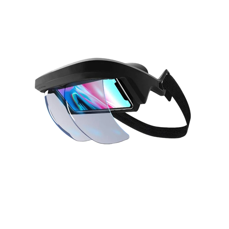Intelligent Ar Glasses 3D Video Augmented Reality Vr Headphones for 3-D and Games on the Iphone Android(4.5-5.5 Inch S | Электроника
