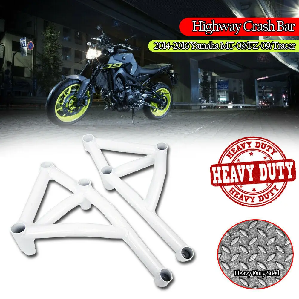 Motorcycle Highway Crash Bar Engine Bumper Guard Stunt Cage Frame Protector For Yamaha MT09 MT-09 2013-2019 Motorcycle Highway Crash Bar Engine Bumper Guard Stunt Cage Frame Protector For Yamaha MT09 MT-09 2013-2019