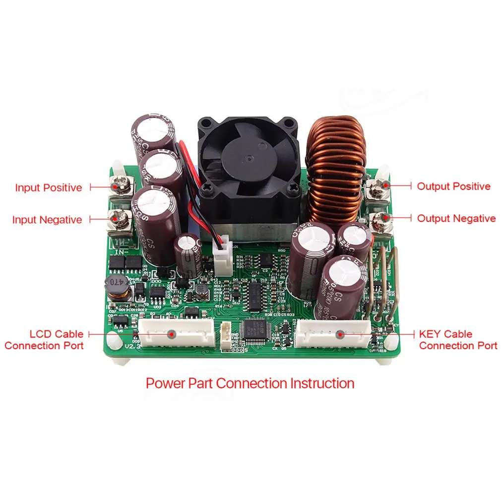 DPS5020 Постоянное Напряжение Ток понижающий нет-связь 50 в 20A ЖК-вольтметр цифровой источник питания Преобразователь напряжения
