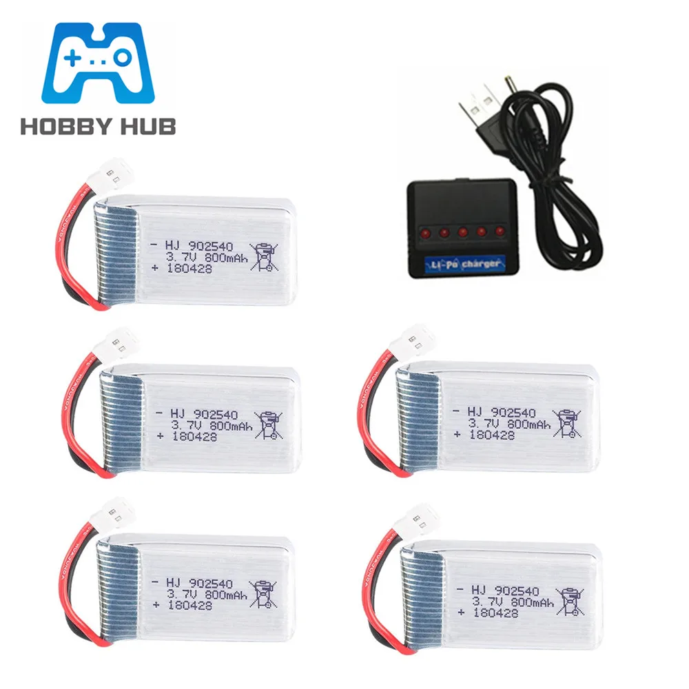 3,7 V 800mAh Lipo батарея для Syma X5 X5C X5SC X5SW TK M68 MJX X705C SG600 RC Квадрокоптер Дрон запасные части 902540 3,7 v батарея