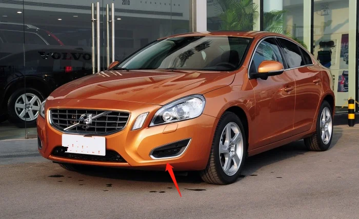 ПТФ в передний бампер крышка для старого 2011-2013 Volvo S60 V60 передний декоративный бампер решетка