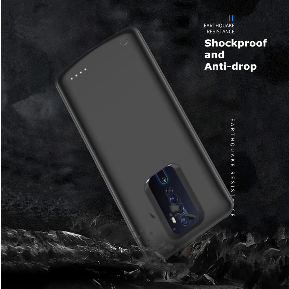 KQJYS 6500mAh External Battery Power Backup Power Bank Case For OPPO Reno 2 Battery Case Ultra Slim Phone Charger Case Fundas