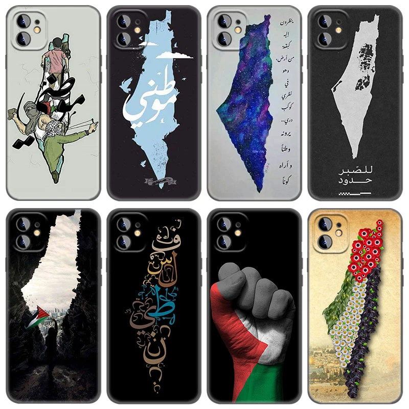 cheap iphone xr cases Palestine Map Arabic Phone Case For Apple iPhone 13 12 Mini 11 Pro Max XR X XS MAX 6 6S 7 8 Plus 5 5S SE 2020 Black Cover Coque iphone xr wallet case