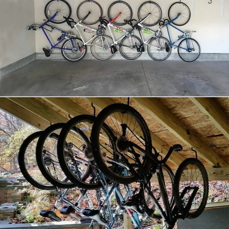 Качественные [велосипедные крючки] 8 шт. крючки для хранения для Velo высокой емкости крепление на крючок с 8 болтами пластиковое настенное потолочное крепление для хранения Ro