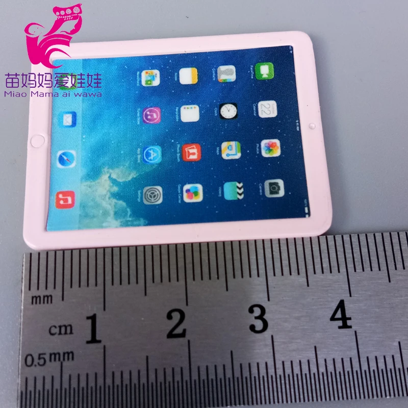 Mini Phone Mobile Laptop for 1/12 1/8 Bjd Doll Barbie 20 H2ebcd8df66d4416fa03fc588300ced44W