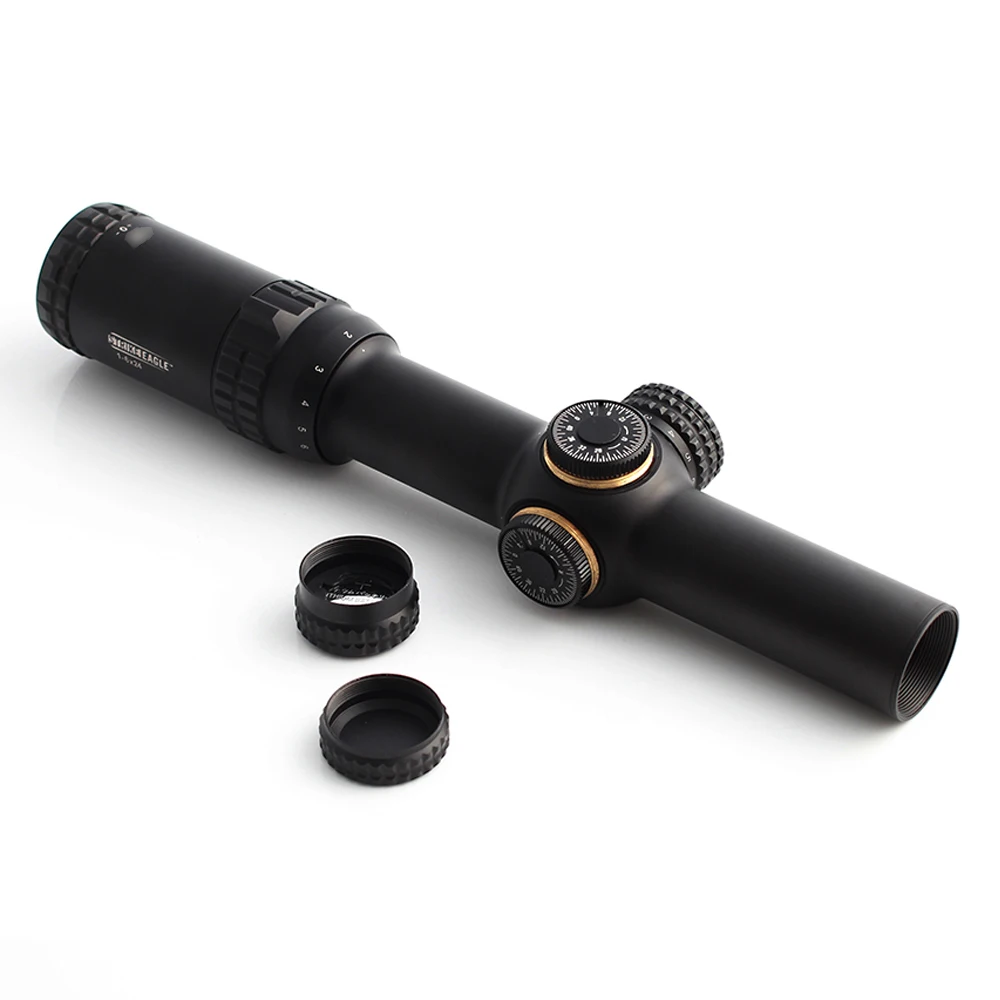 Tactical Eagle 1-6x24 riflescope полностью Многослойные линзы оптический прицел AR-BDC сетка шутеры 6x зум диапазон для охоты