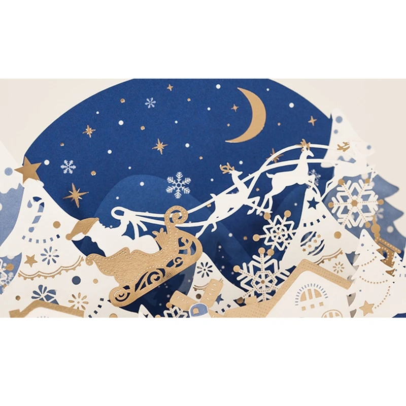

Merry Christmas Greeting Cards with Envelopes and Snow R9JC