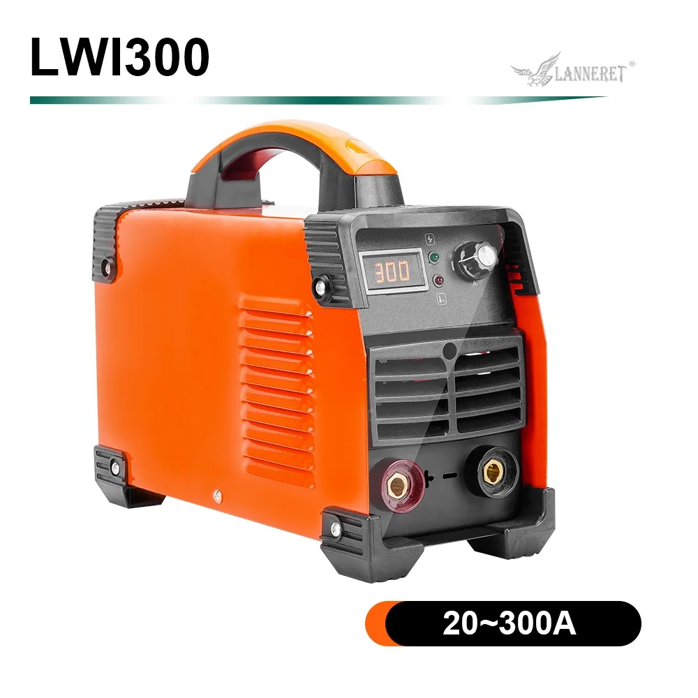 LANNERET сварочный аппарат серии 5.2KVA DC инвертор дуговой электросварщик для сварочных работ для пайки работы Weldi - Цвет: LWI300 Orange