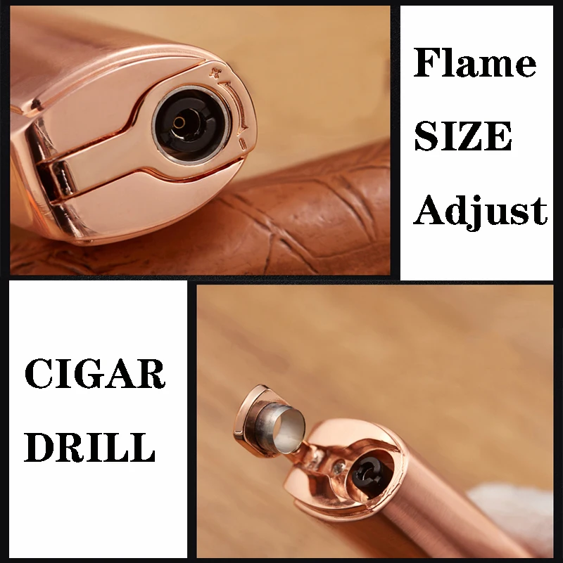 Оригинальная Тройная Зажигалка jobon 3 Blue JET flame. Турбо огонь. Газовая зажигалка.