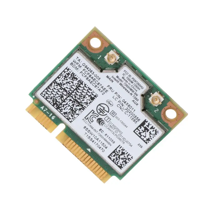 Intel Wireless 7260HMW Bluetooth 4.0 BN WiFi NGFF Wlan Card 300M 04X6011 04W3815 DropShipping