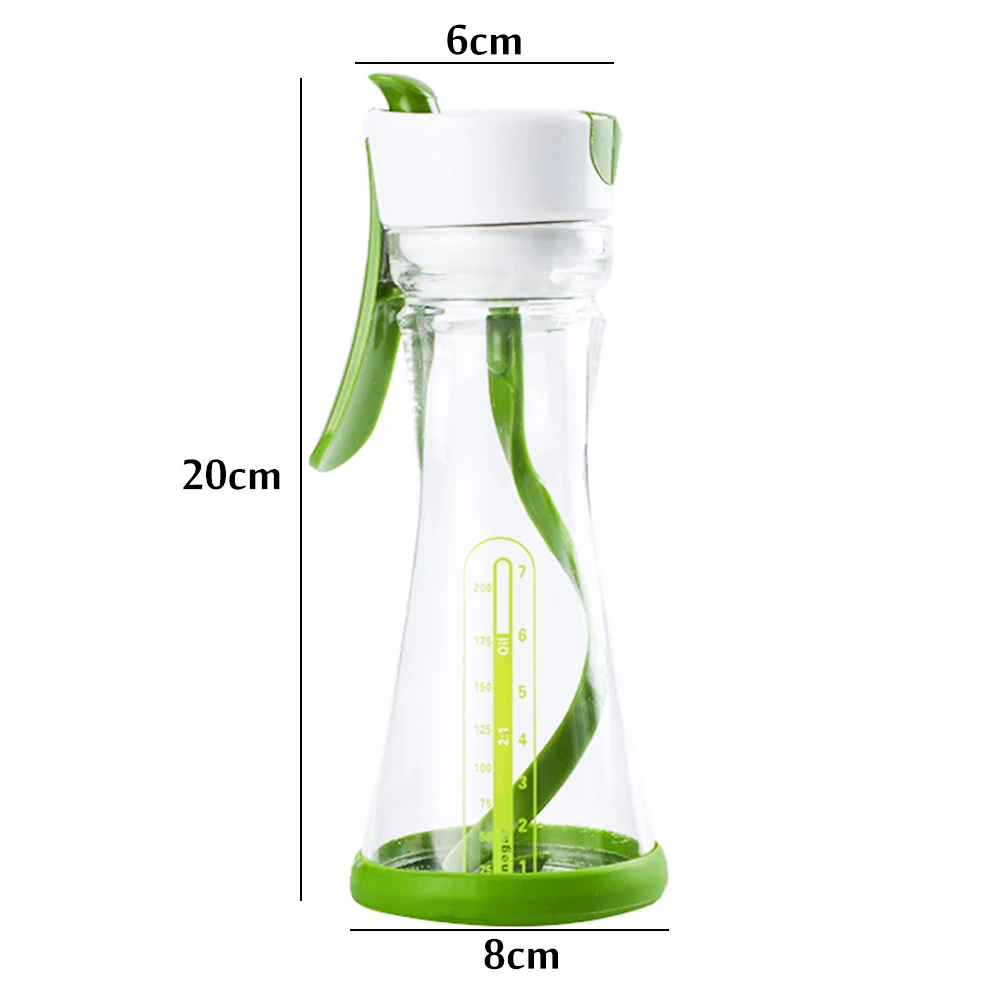 200ml Salad Dressing Shaker Dispenser Leakproof Container Bottle Sauces  Vinegar Mixer With Scales Kitchen Seasoning Bottles - AliExpress