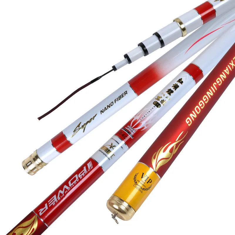 

Carbon Fishing Rod 19 Tune Super Hard Hand Canne a Peche 2.7m-7.2m Crucian Carp Wedkarstwo Olta Spinning Pole Pesca Fishing Gear