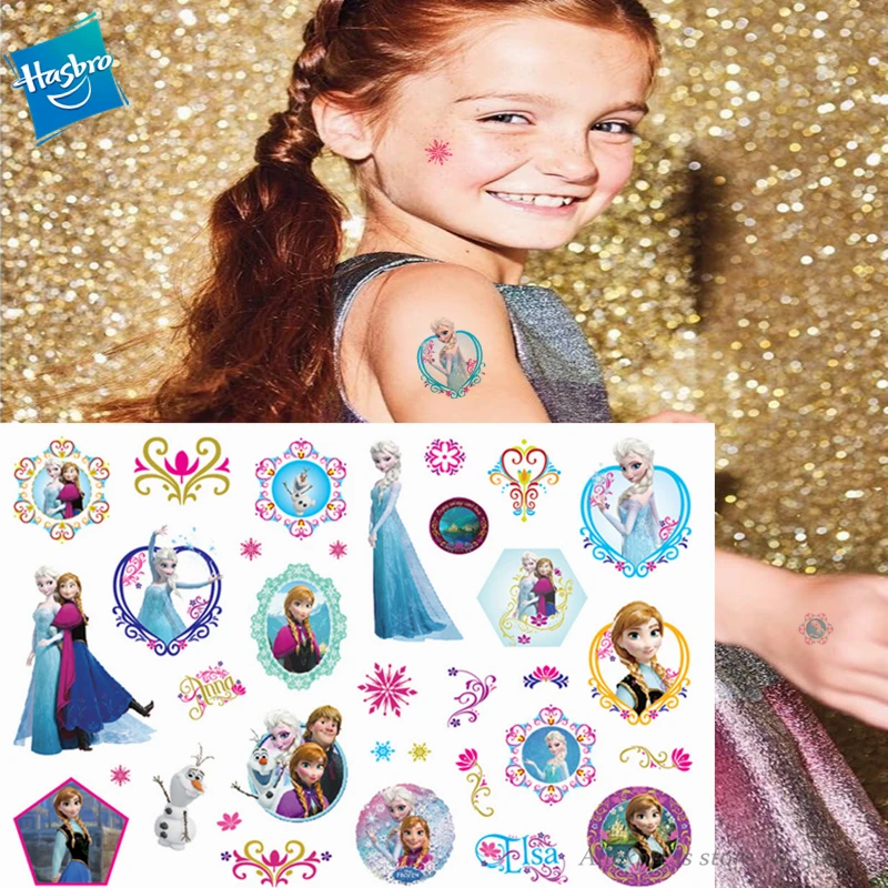 Hasbro Принцесса Эльза Замороженные детские Мультяшные временные татуировки