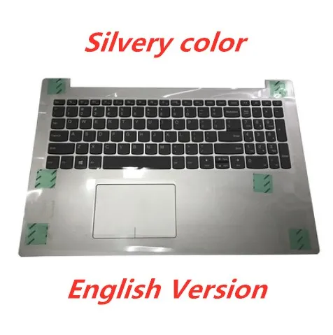 Ноутбук с английской клавиатурой для LENOVO 320-15iкб 17iкб 17ISK 720S-15IBK 320S-15IBR 340C-15 ноутбук с подставкой верхняя крышка - Цвет: Silvery Color