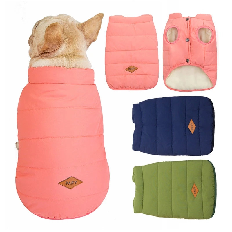 

Warm Dog Coat Winter Dog Clothes French Bulldog Pug Chihuahua Pet Puppy Clothes Small Dog Jacket Clothing For Dog Cat Down Coat