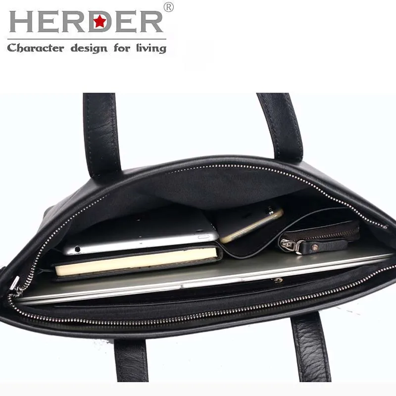 HERDER, мужская кожаная сумка, мужской портфель, известный бренд, дизайнерская сумка на плечо, сумка-мессенджер для ноутбука, мужская сумка
