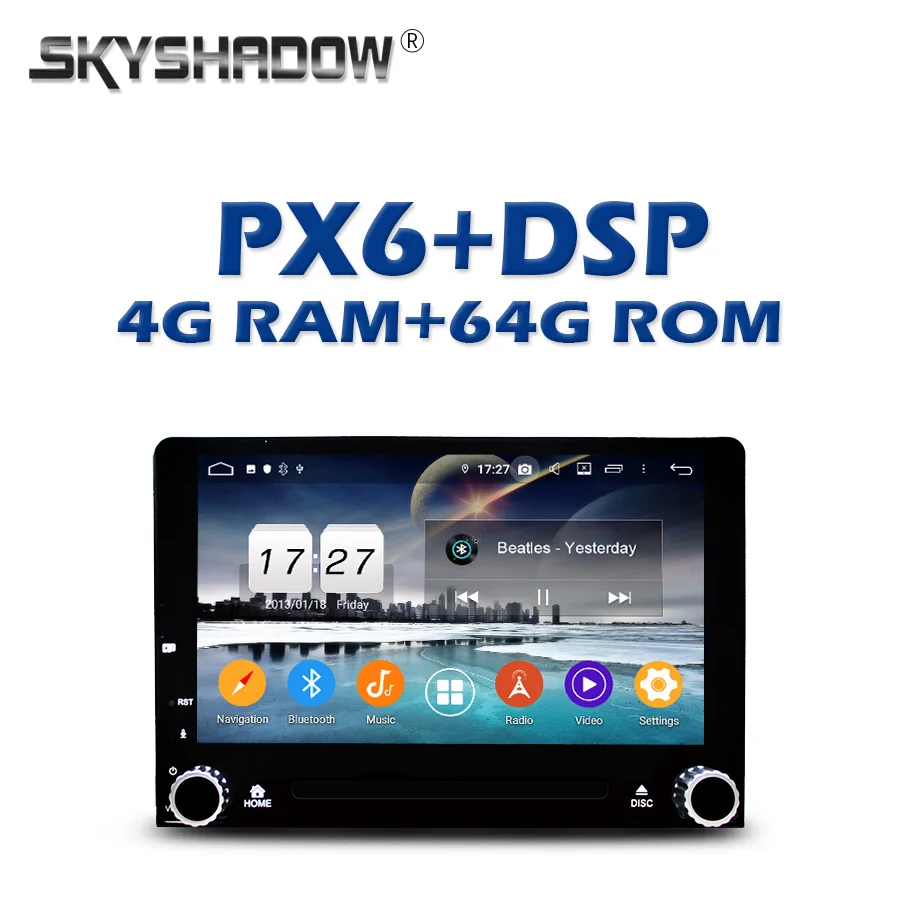 PX6 автомобильный dvd-плеер DSP ips Android 9,0 4 Гб+ 64 Гб rom Bluetooth 4,2 Wifi gps карта AHD RDS радио для kia RIO Турция