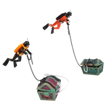 

treasure Treasure hunter Diver Decoration for Aquarium Fish Tank