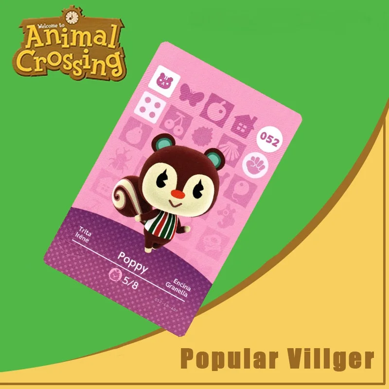 

052 Animal Crossing Amiibo Card Poppy Amiibo Card Animal Crossing Series 1 Poppy Nfc Card Work for Ns Games Dropshipping
