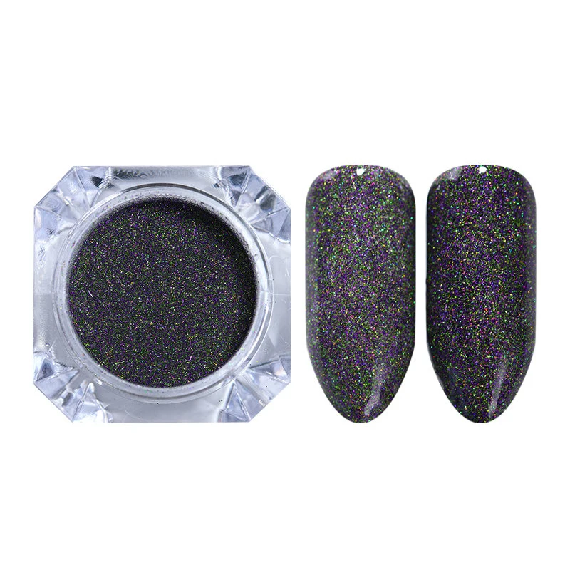 1 Box Nail Art Glitter Pigment Powder Holographic Laser Gold Sliver Chrome Pigment Dust Power Manicure UV Gel Decoration Power - Цвет: 30