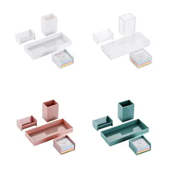 

Desktop Multi-functional Stationery Pen Business Card Holder Storage Organizer